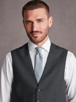 Charcoal Grey Signature Tollegno Suit Waistcoat