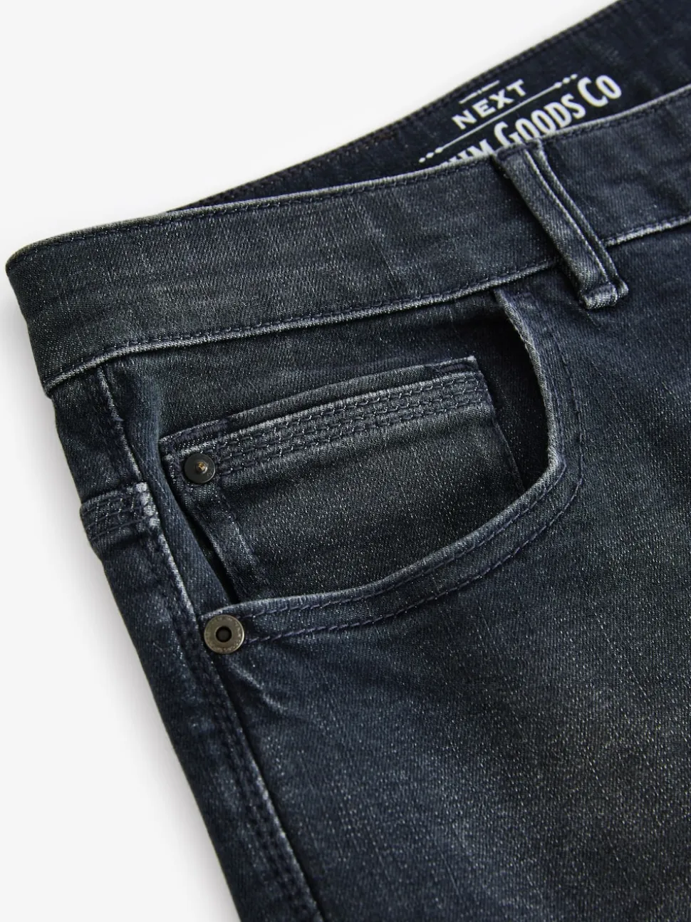 Charcoal Grey Slim Fit Authentic Stretch Denim Jeans