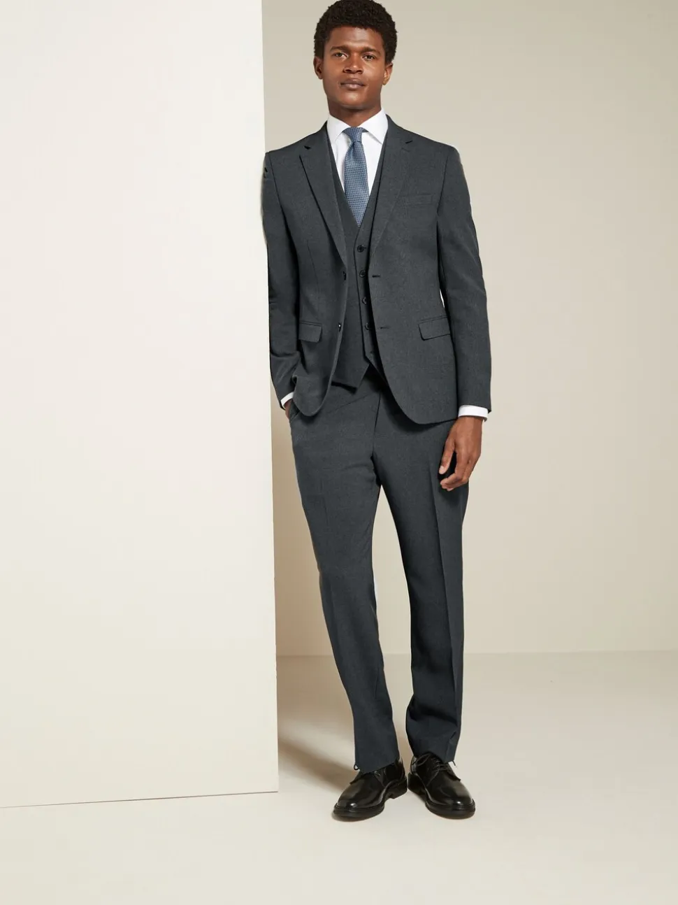 Charcoal Grey Slim Fit Essential Suit Trousers