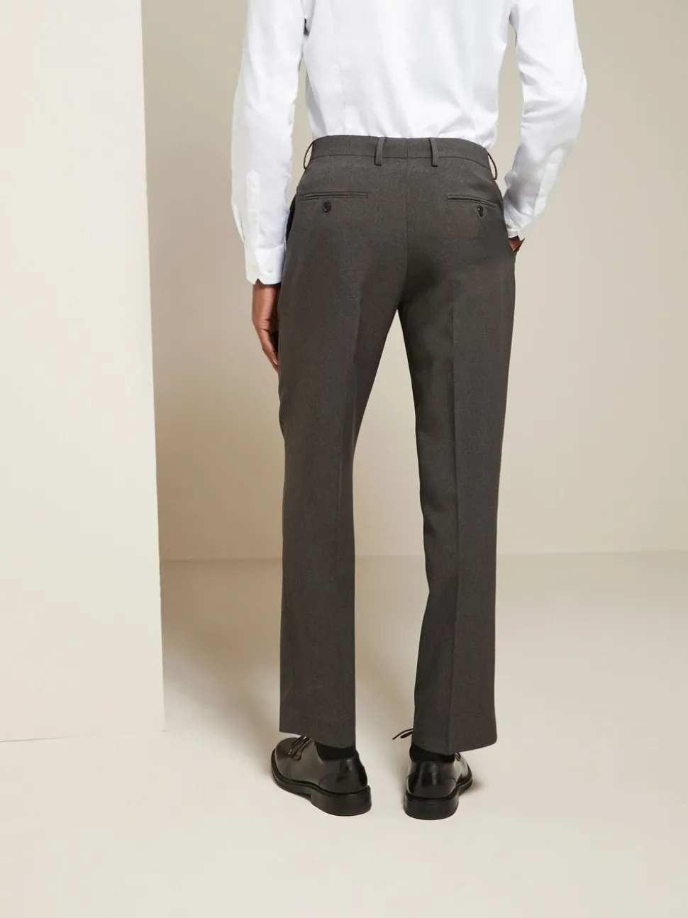 Charcoal Grey Slim Fit Essential Suit Trousers