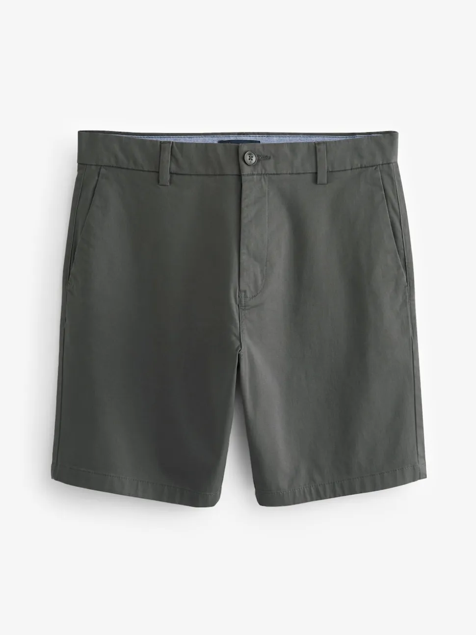 Charcoal Grey Straight Fit Stretch Chinos Shorts