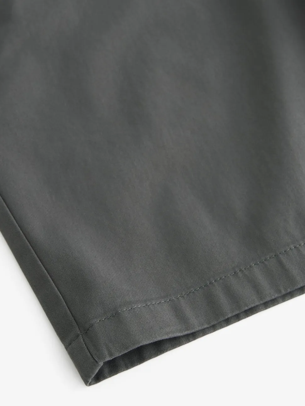 Charcoal Grey Straight Fit Stretch Chinos Shorts