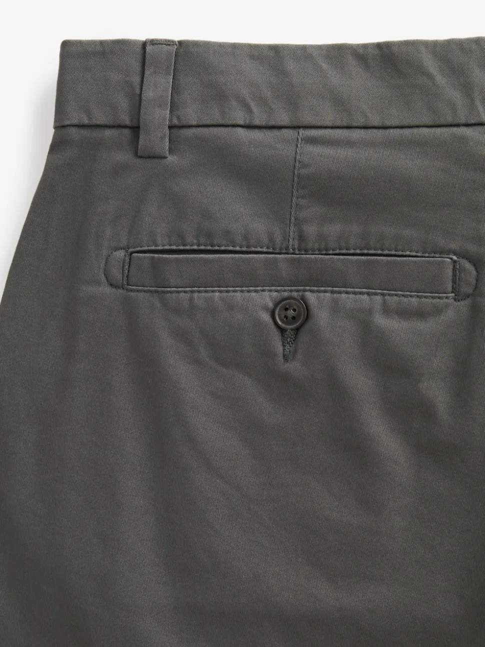 Charcoal Grey Straight Fit Stretch Chinos Shorts