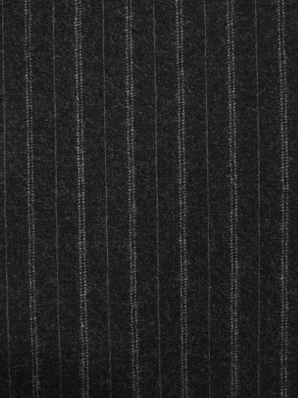 Charcoal Grey Tailored Fit Tailored Fit Signature Empire Mills 100% British Wool Stripe Suit Jacket