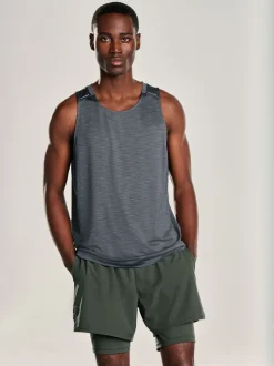 Charcoal Grey Vest Active Gym Training Top