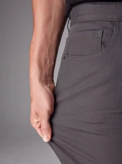 Charcoal Single Straight Fit Classic Stretch Jeans
