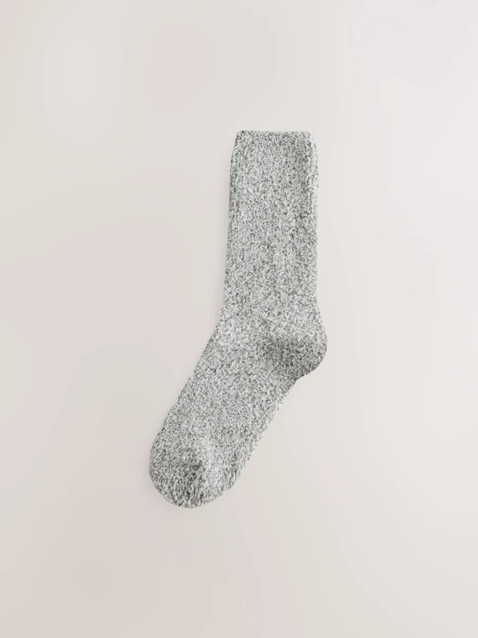 Charcoal/Light Grey Fluffy Socks 2 Pack