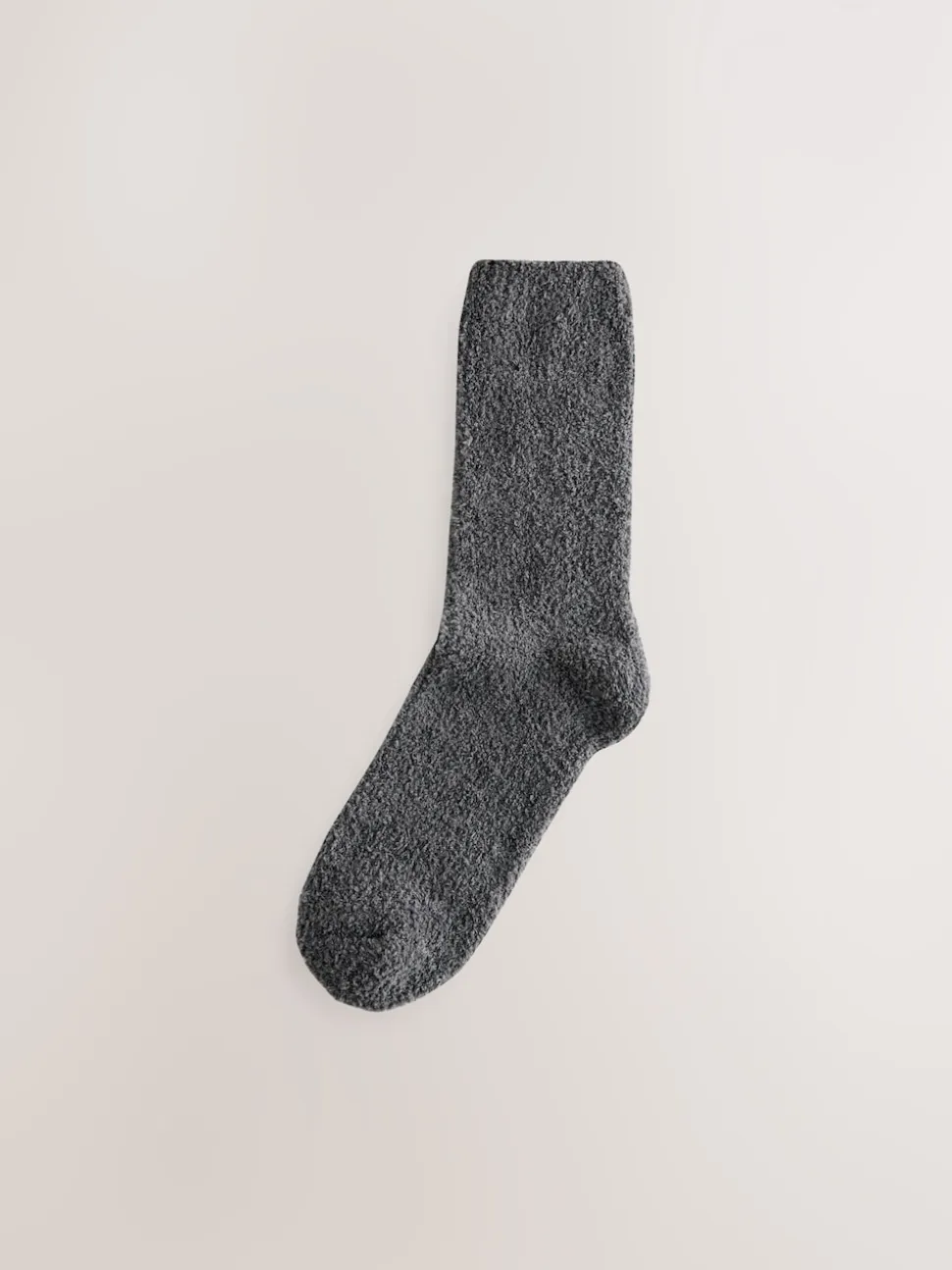 Charcoal/Light Grey Fluffy Socks 2 Pack