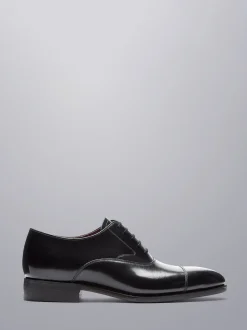 Charles Tyrwhitt Black High Shine Leather Made In England Oxford Shoes