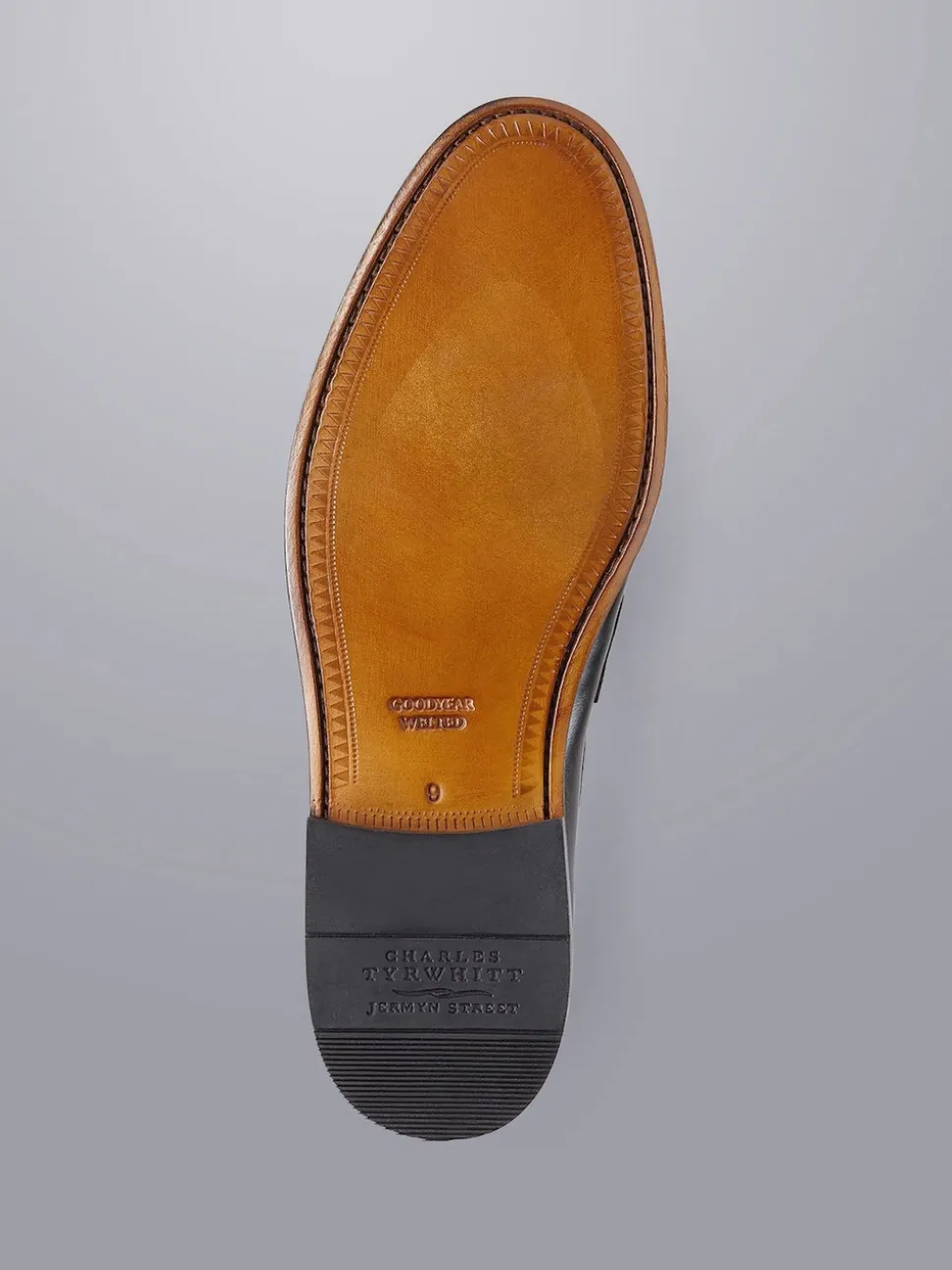Charles Tyrwhitt Black Leather Saddle Loafers