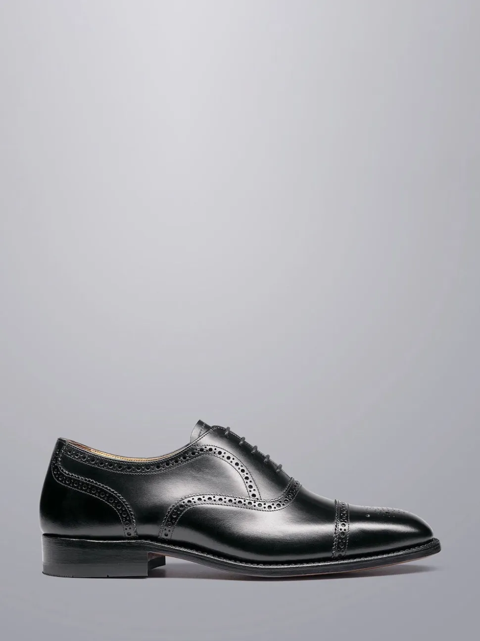 Charles Tyrwhitt Black Leather Oxford Brogues Shoes