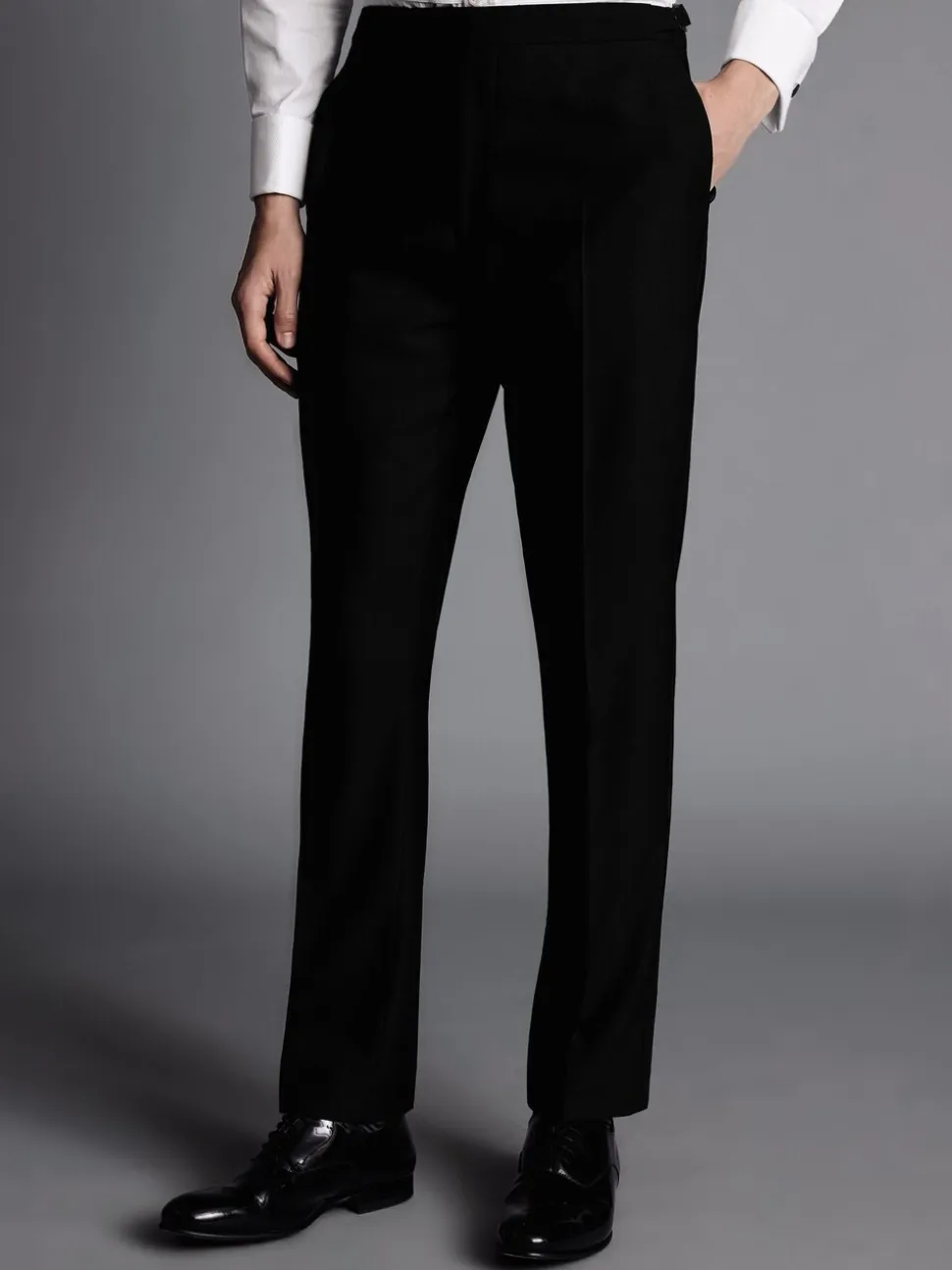 Charles Tyrwhitt Black Slim Fit Dinner Suit Trosusers