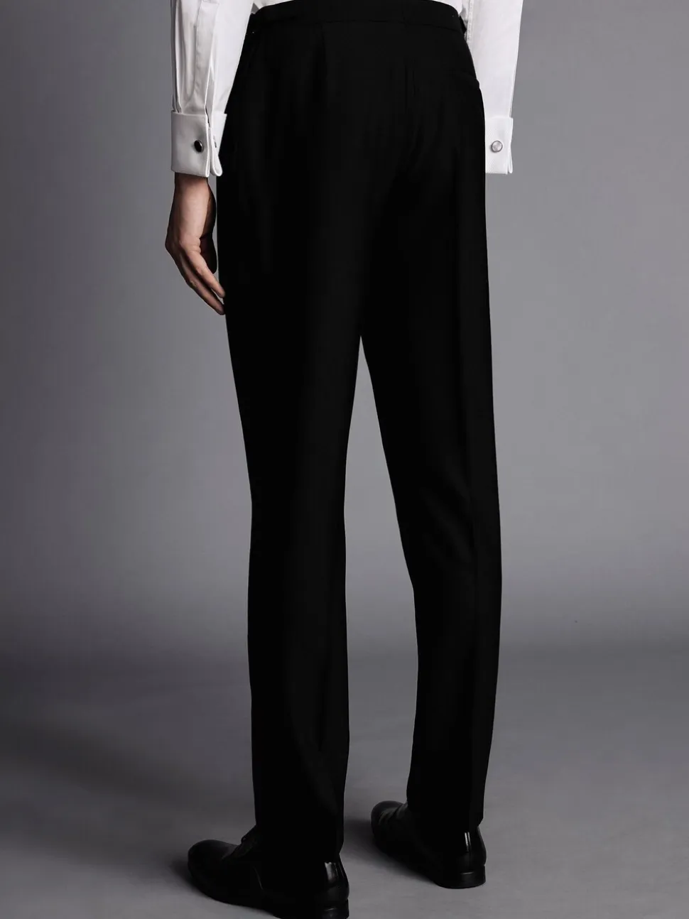 Charles Tyrwhitt Black Slim Fit Dinner Suit Trosusers