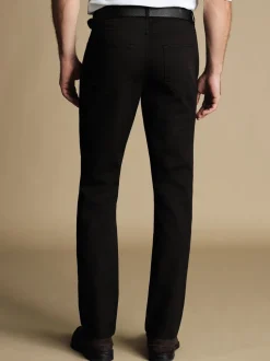 Charles Tyrwhitt Black Twill Classic Fit 5 Pocket Jeans
