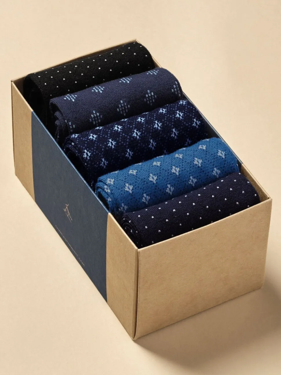 Charles Tyrwhitt Blue Marl Multi Sock Gift Box