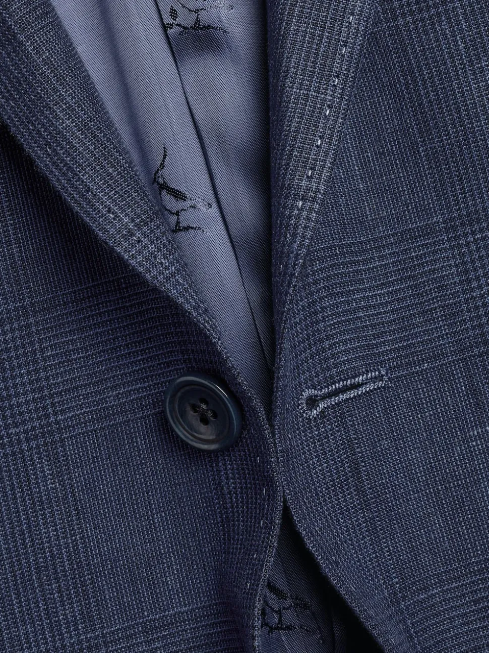 Charles Tyrwhitt Blue Slim Fit 100% Linen Jacket