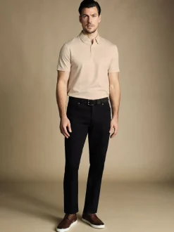 Charles Tyrwhitt Blue Twill Classic Fit 5 Pocket Jeans