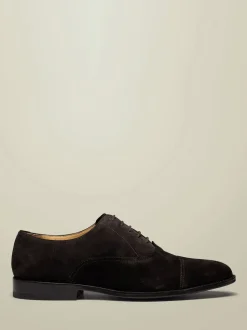 Charles Tyrwhitt Brown Dark Chocolate Suede Oxford Shoes