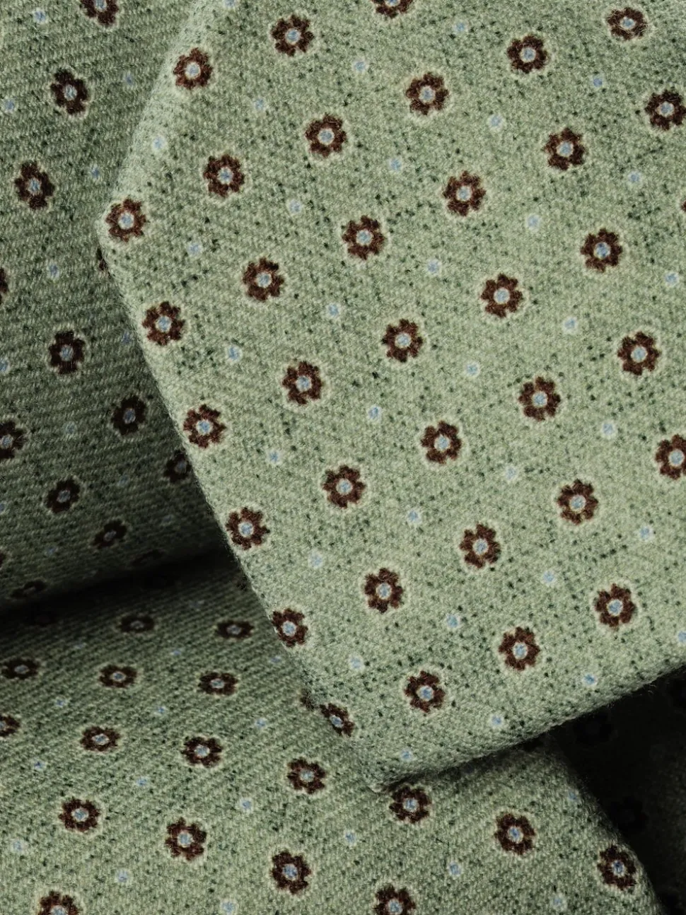Charles Tyrwhitt Green Geo Wool Tie
