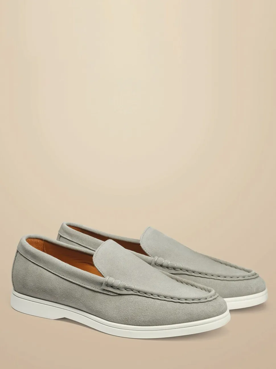 Charles Tyrwhitt Grey Charles Tyrwhitt Grey Slip-On Loafers