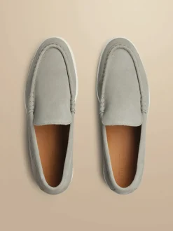 Charles Tyrwhitt Grey Charles Tyrwhitt Grey Slip-On Loafers