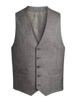 Charles Tyrwhitt Grey Sharkskin Adjustable Waistcoat