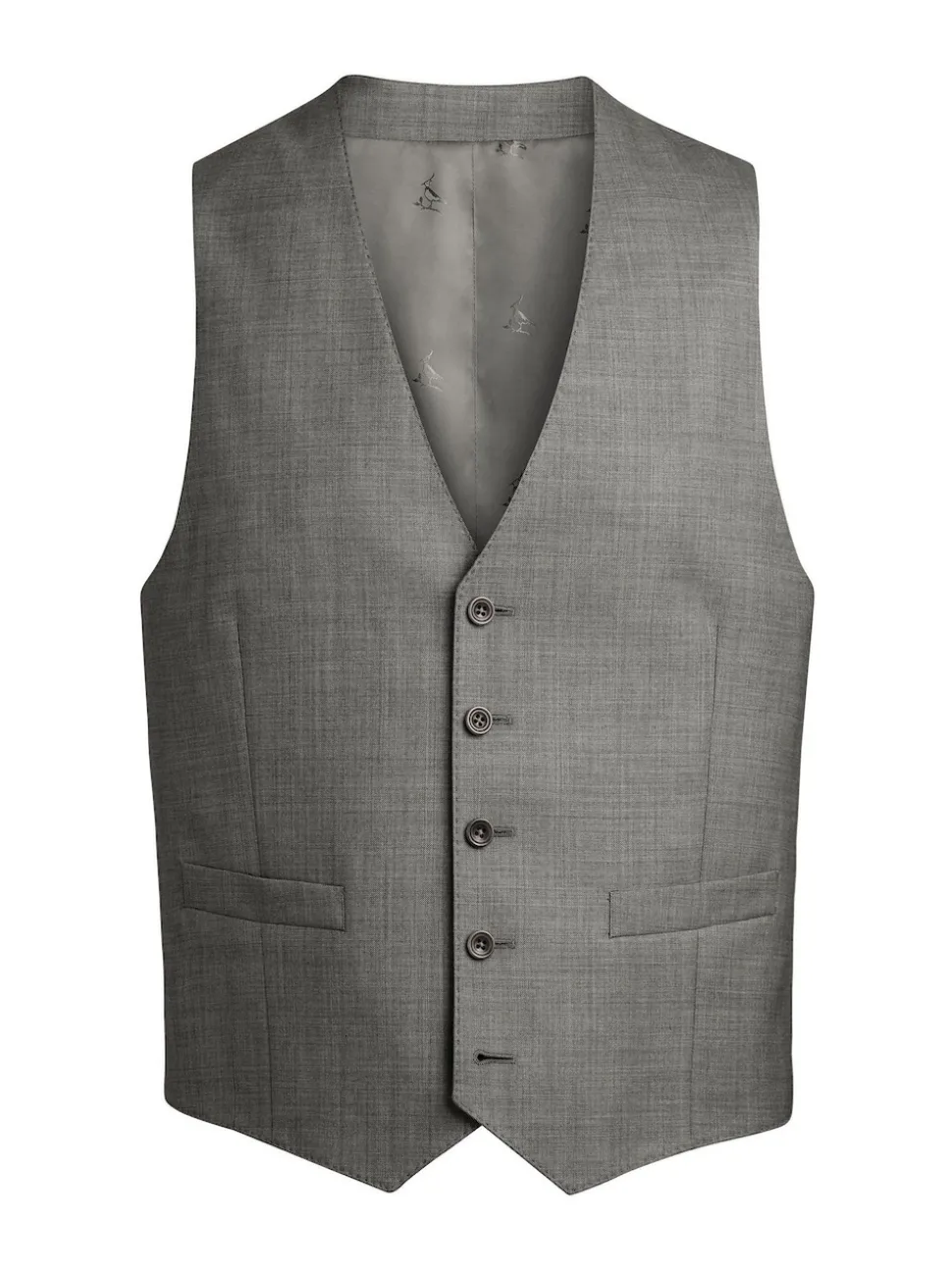 Charles Tyrwhitt Grey Sharkskin Adjustable Waistcoat