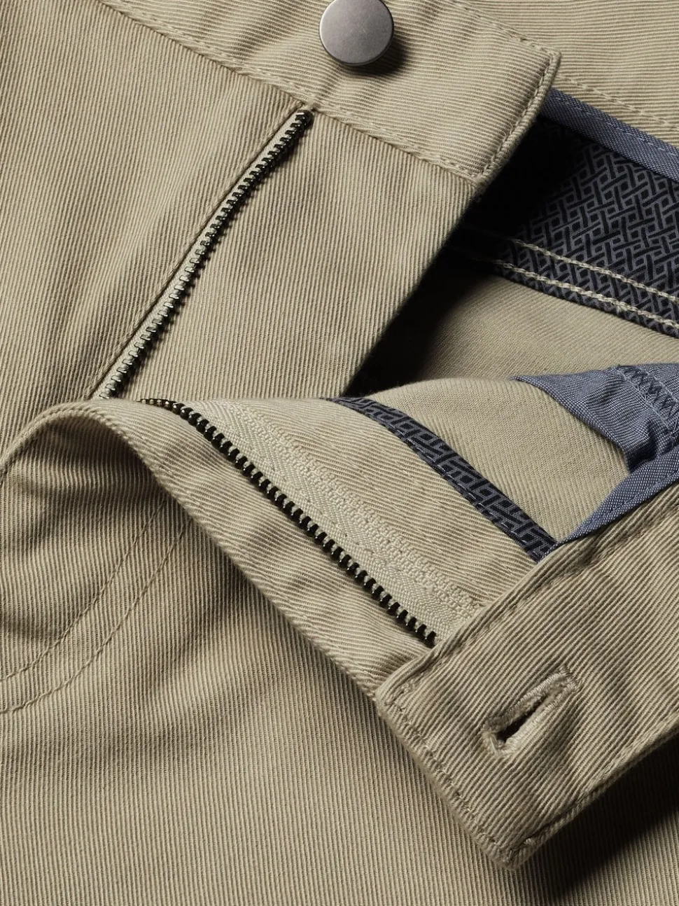 Charles Tyrwhitt Natural cream Twill Slim Fit 5 Pocket Jeans