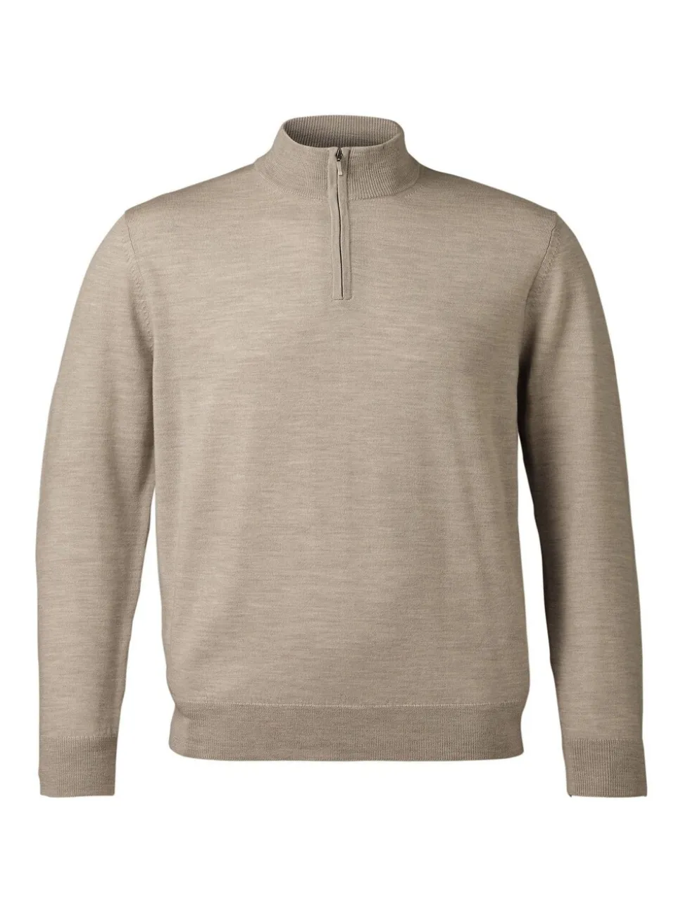 Charles Tyrwhitt Natural Pure Merino Quarter Zip Jumper