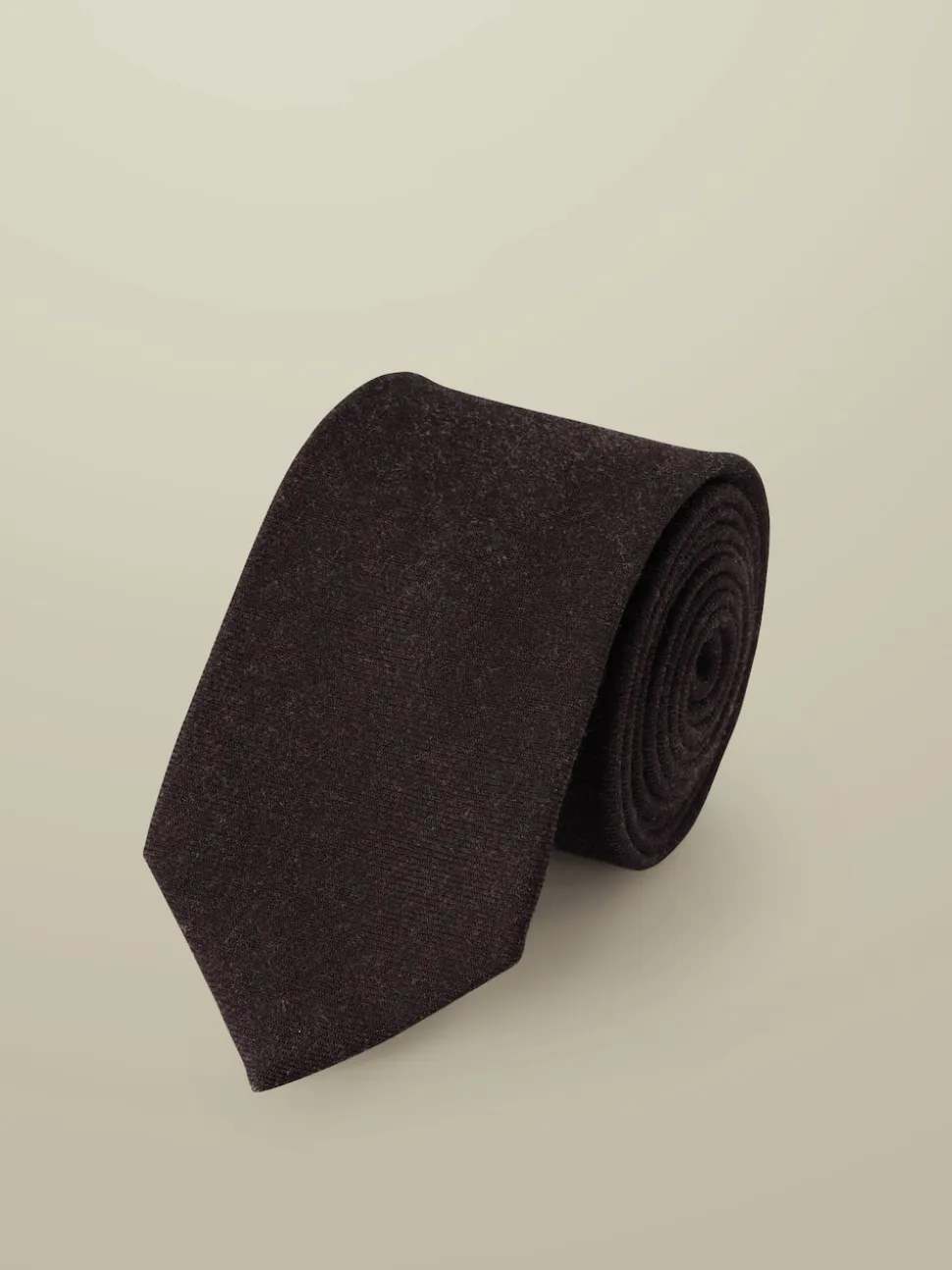 Charles Tyrwhitt Red Burgundy Red Wool Tie