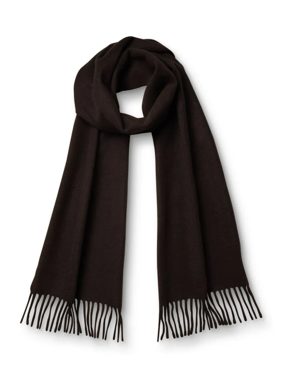 Charles Tyrwhitt Tan Brown Window Pane Check Cashmere Scarf