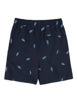 Chelsea Peers Blue Embroidered Swim Shorts