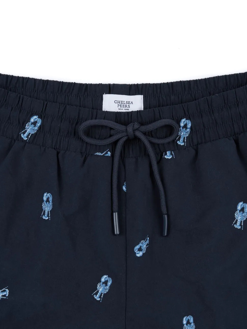 Chelsea Peers Blue Embroidered Swim Shorts