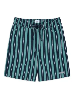 Chelsea Peers Blue Stripe Print Swim Shorts