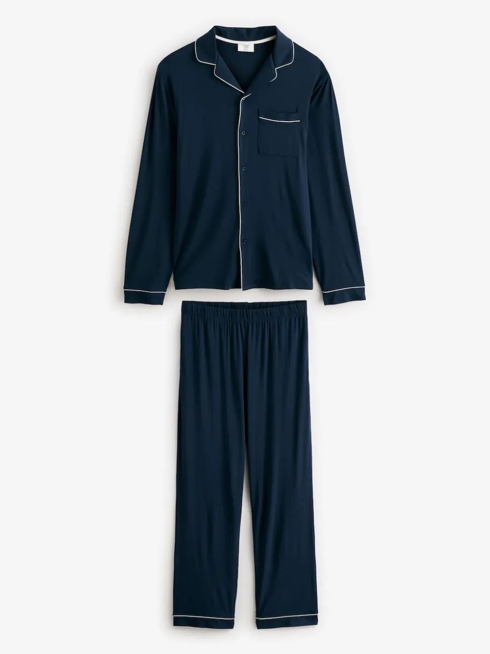 Chelsea Peers Blue TENCEL™ Modal Long Button Up Pyjama Set
