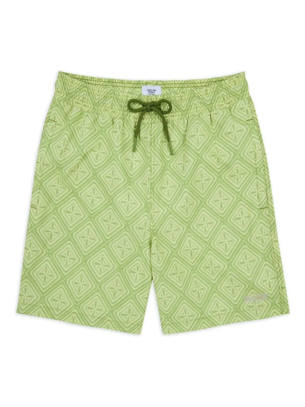 Chelsea Peers Green Flamingo Print Swim Shorts