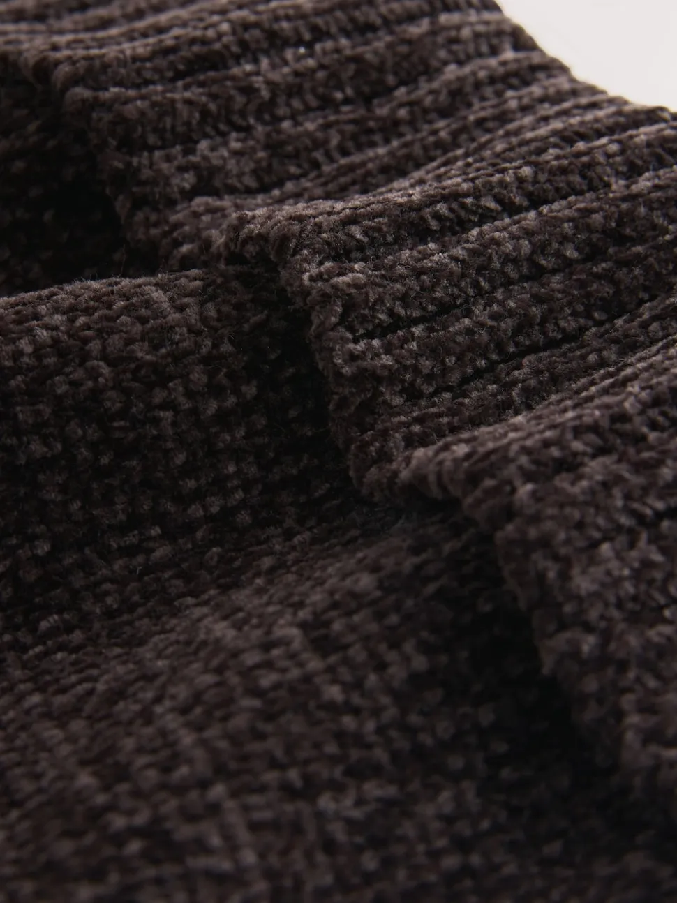 Chocolate Brown Chenille Beanie Hat
