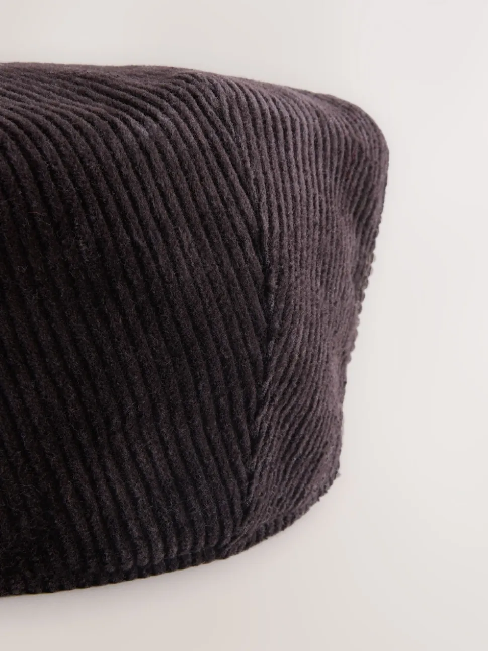 Chocolate Brown Cord Flat Cap