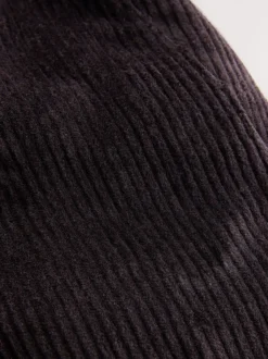 Chocolate Brown Cord Flat Cap