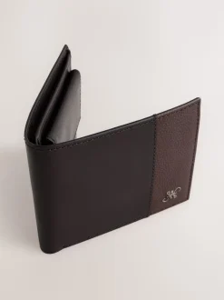 Chocolate Brown Leather Bifold Wallet