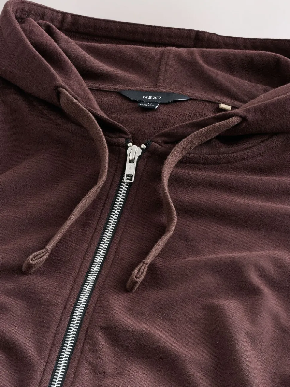 Chocolate Brown Lightweight Zip Up Hoodie