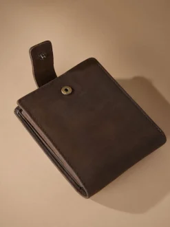 Chocolate Brown Signature Leather Extra Capacity Wallet