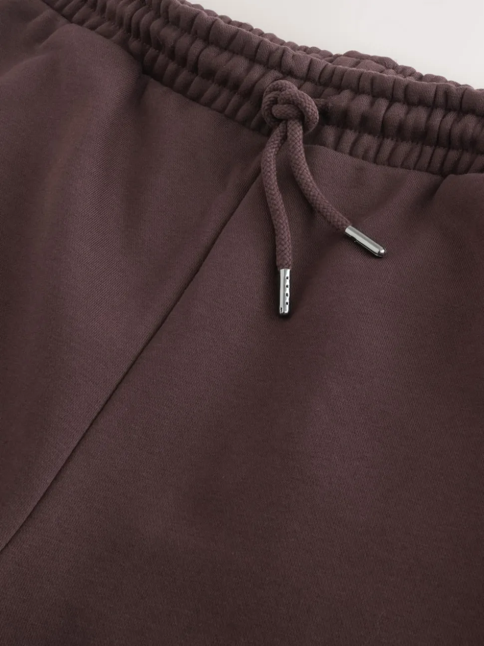 Chocolate Brown Straight Fit Brushback Heavyweight Joggers
