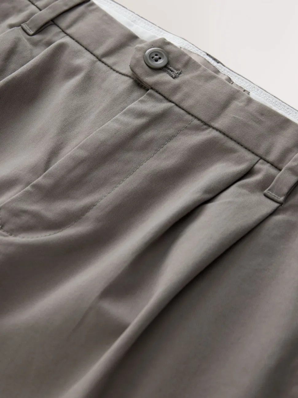Clay Relaxed Tapered Fit Twin Pleated Stretch Chinos Trousers