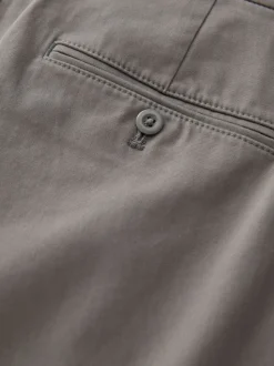 Clay Relaxed Tapered Fit Twin Pleated Stretch Chinos Trousers