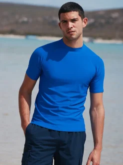 Cobalt Blue Active Short Sleeve Rash Vest
