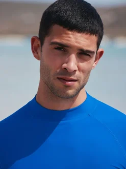 Cobalt Blue Active Short Sleeve Rash Vest