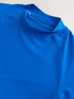 Cobalt Blue Active Short Sleeve Rash Vest