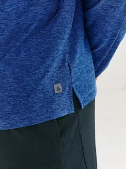 Cobalt Blue Active Training Gym Quarter Zip Sweater