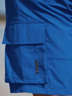 Cobalt Blue Cargo Swim Shorts